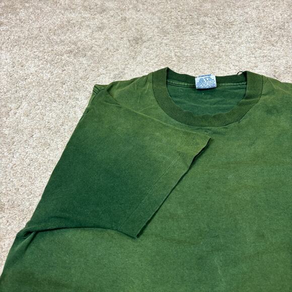 Vintage 90s Salem Sportswear Blank Faded Shirt Single Stitch Men's Medium - Picture 8 of 12